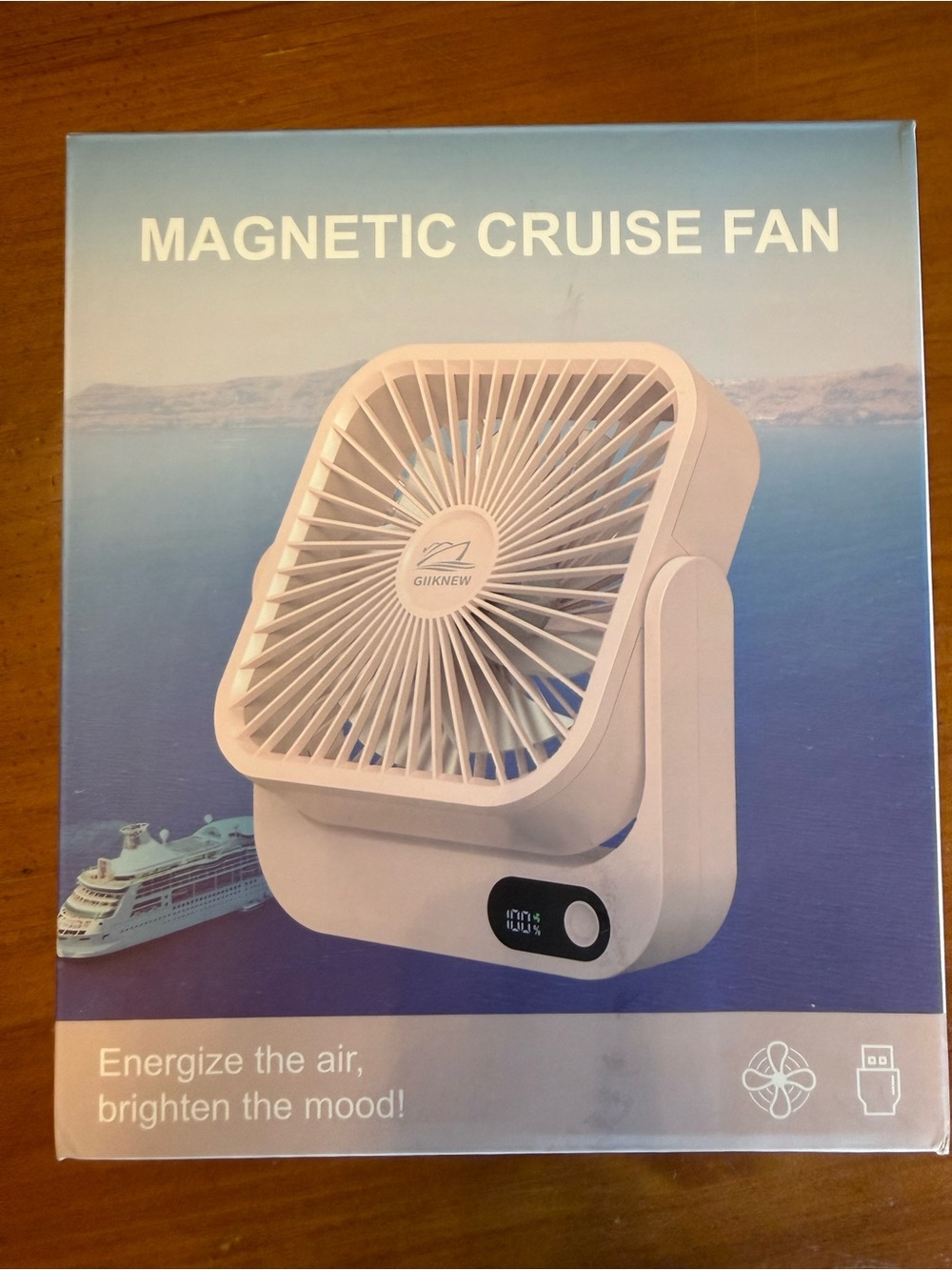 GIIKNEW Magnetic Cruise Fan — Pink